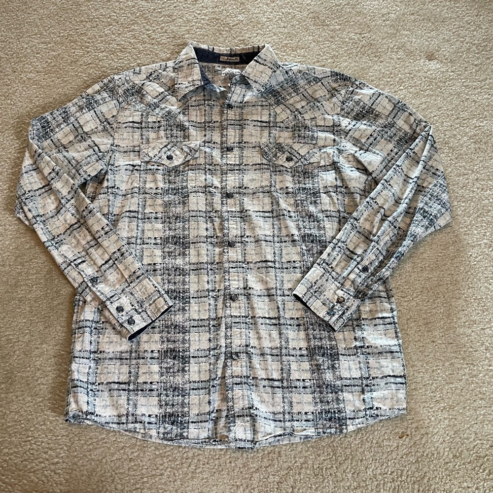 Moonshine Regular Fit - Pearl Snap Long Sleeve Shirt - Size: Small